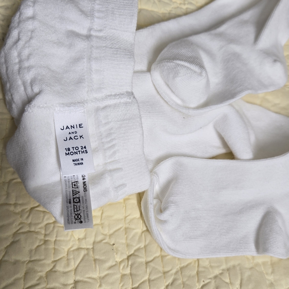 Janie and Jack Classic White Socks